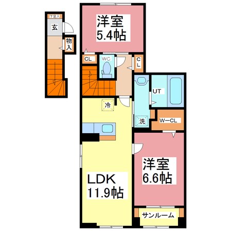 琴福の物件間取画像